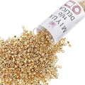 Miyuki Delica Seed Beads – Size 11/0 (1.6 mm), DB0034, Light 24K Gold Plated, 7.2 g, Approx. 1440 Beads, Made in Japan - color: DB0034 - Light 24K Gold Plated