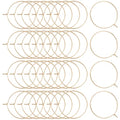 Beebeecraft 1 Box 100Pcs 25mm Wine Glass Charm Rings 18K Gold Plated 316 Stainless Steel Open Round Beading Earring Hoops Findings Supplies for Jewelry Making DIY Craft Kit - color: Gold, size: 25mm