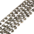 12mm Natural Pyrite Faceted Teardrop Briolette Healing Gemstone Bead Loose Beads for Jewelry Making Strand 15.5 Inch - color: 12mm Pyrite