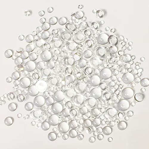 1600 Pieces Clear Dewdrop Water Droplets Embellishments Round Clear Dewdrop Beads Waterdrop Resin Beads for DIY Paper Crafts Cell Phone Case Card Making Decor Scrapbooking Accessories