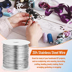 cridoz 20 Gauge Stainless Steel Wire for Jewelry Making, Baling Wire for Craft and Jewelry Making - size: 20 Gauge