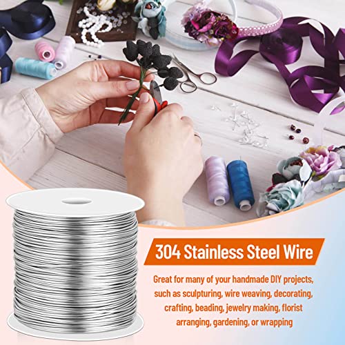 cridoz 20 Gauge Stainless Steel Wire for Jewelry Making, Baling Wire for Craft and Jewelry Making - size: 20 Gauge