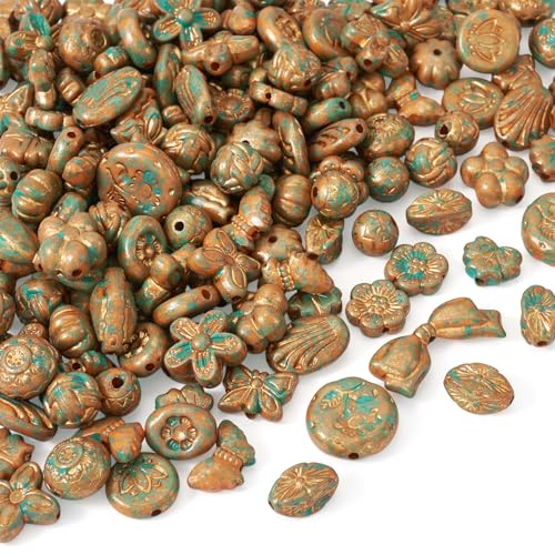 Craftdady 100g Flat Round Flower Oval Bow Acrylic Beads Cute Loose Spacer Beads Plastic Handmade Craft Bracelet Bead 7.5-21.5 mm for Earring Necklace Jewelry Making - color: Mixed Color A