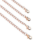 5 Pieces Necklace Extenders eBoot Chain Extenders Set for Necklace Bracelet DIY Jewelry Making (Rose Gold)