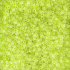 Miyuki Delica Seed Beads – Size 11/0 (1.6 mm), DB0766, Matte Transparent Chartreuse, 7.2 g, Approx. 1440 Beads, Made in Japan - color: DB0766 - Matte Transparent Chartreuse