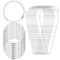 20Pcs Chain Charm Necklace Bracelet Making Kit, Adjustable Paperclip Bracelet necklace chains for charm jewelry making Alloy Link Chains with Lobster Clasps for Women DIY Jewelry Making (Silver) - color: Silver