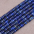BONNY BOXX 1 Strand (150PCs) Natural 2 * 4mm Lapis Lazuli Rondelle Beads, Natural Abacus Disk Stone Beads Loose Spacer Gemstone for DIY Bracelet Necklace Jewelry Making - color: Lapis Lazuli, size: 2*4MM