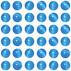 100pcs Sky Blue Cat Eye Beads 8mm Round Semi Precious Stone Hole Size 1mm DIY Charm Spacer Beading Smooth Gemstone Loose Beads for Jewelry Making Bracelets Necklaces Earrings Crafting - color: Sky Blue