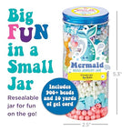 Creativity for Kids Mermaid Bead Jewelry Jar: Create 40+ Friendship Bracelets for Girls, DIY Girls Beads Jewelry Making Kit, Spring Crafts & Mermaid Gifts (Ages 6+)