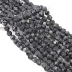 BEADIA Faceted Natural Black Spectrolite Stone Round Beads 8mm 36cm/Strand for Jewelry Making - color: Black Spectrolite, size: 8mm