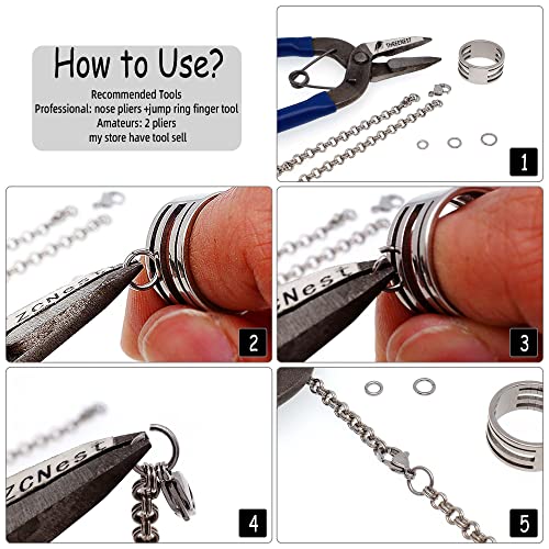 1000PCS 6mm 0.8mm Thickness 20 Gauge Stainless Steel Jump Rings, Unwelded Metal Round O Rings for Necklace Bracelet Keychain Chainmail Jewelry Making - size: 6mm OD-0.8mm Thick-20 Gauge
