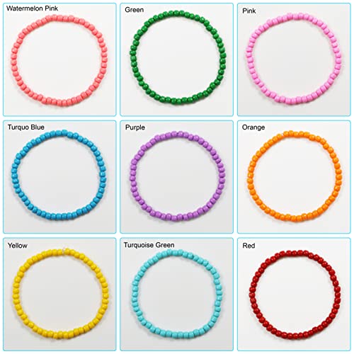 Bala&Fillic Pearl Color 4mm Seed Beads About 1200pcs/100Grams in Bag, 6/0 Glass Craft Beads for Making Bracelet and Necklace (Pearl) - color: Pearl -4mm