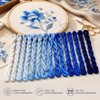 Natural 100% Silk Thread, Handmade Embroidery Thread Silk Floss 14 Colors 110m Each (70) - color: 70