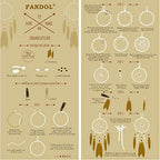 DIY Dream Catcher Beginner Kit, Making Dream Catcher Supplies Include Metal Hoop, Feathers, Faux Suede Cord, Thread, Wood Beads (White) - color: White