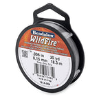 Beadalon Wildfire Ultra - Beading Thread, Beading Supplies for Crafters, Jewelry Makers, Beaders. Braided Fishing Line - size: 0.006 in / 20 yd, style: Grey