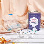 SUNNYCLUE 1 Box DIY 8 Pairs Ocean Theme Earring Making Kits Starfish Shell Sea Turtle Charms Pendants Cowrie Shell & Glass & Synthetical Turquoise Beads for Handmade Earrings Beginner - color: Golden Ocean Earrings