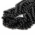 65Pcs Black Onyx Agate 6mm Beads Natural Stone Round Gemstone Genuine Real Stone for DIY Bracelet Jewelry String Making - color: Black Onyx Agate, size: 6mm