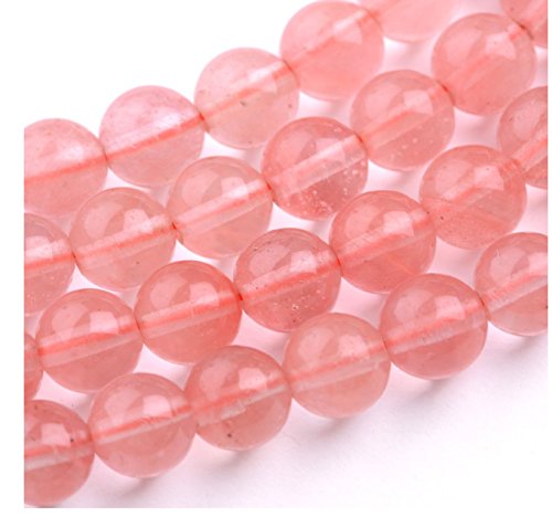 90pcs Synthetic Red Cherry Quartz Healing Gemstone 4mm (0.16 inch) Small Round Beads Gem Stone Spacer for Craft Jewelry Making GF26-4 - color: Lab Created Cherry Quartz, size: 4mm (90pcs/1 Strand)