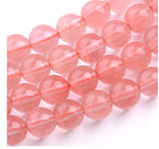 90pcs Synthetic Red Cherry Quartz Healing Gemstone 4mm (0.16 inch) Small Round Beads Gem Stone Spacer for Craft Jewelry Making GF26-4 - color: Lab Created Cherry Quartz, size: 4mm (90pcs/1 Strand)
