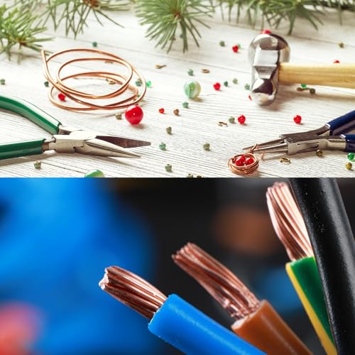 PATIKIL 33 Feet Solid Bare Copper Wire, 32 Gauge 99.9% Pure Copper Wire 0.2mm Soft Beading Wire Metal Plant Stem Ties for Jewelry Craft (10m) - size: 0.2mmx10m