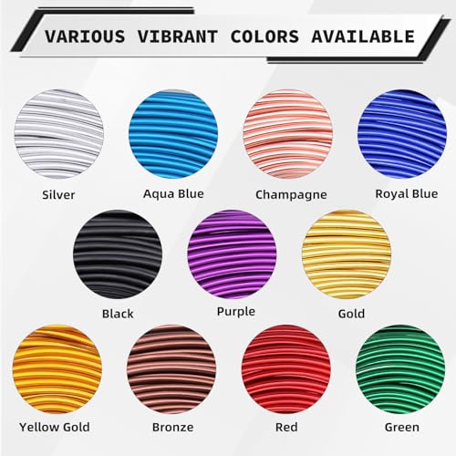 12 Gauge Aluminum Craft Wire, 100 Feet 2mm Bendable Metal Wire for Jewelry Making, Sculpting and Floral Design, Soft Armature Wire for DIY Crafts (Aqua Blue) - size: 12 Gauge(2mm), style: Aqua Blue