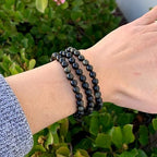 45pcs 8mm Natural Stone Beads Gold Obsidian Beads Energy Crystal Power Gemstone for Jewelry Making, DIY Bracelet Necklace - color: Gold Obsidian, size: 8mm