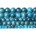 90PCS 4mm AAA Natural Blue Apatite Stone Beads Gemstone Round Loose Spacer Beads for Jewelry Making DIY Bracelet Necklace 15" - color: Blue Apatite, size: 4mm