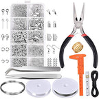 PAXCOO Jewelry Making Supplies Kit - Jewelry Repair Tool with Accessories, Pliers, Findings, and Beading Wires for Adults and Beginners