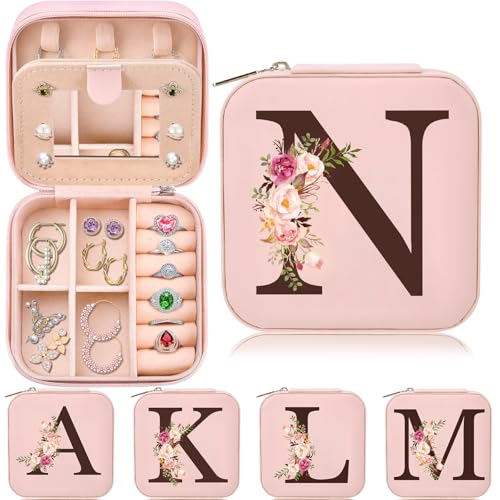 Inngeroo Personalized Gifts for Women, Mothers Day Mom Gifts Teacher Appreciation Gifts Travel Jewelry Case Box Organizer for Wife Daughter Aunt Friend Grandma… - style: N