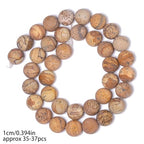 Matte Picture Stone 6mm 60 Pcs Stone Beads for Jewelry Making Large Beads Bracelet Keychain Loose Round Smooth Gemstone Beads Necklace Earrings DIY Arts and Crafts Natural Stone Beads ﻿ - color: Matte Picture Stone, size: 10mm