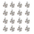 16-Pcs Crystal Jewelry Making Charms Silver Pendant Charm For Women Making Jewelry Crafts Rhinestone Charms - color: Grass