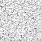 300pcs Cross Beads 12 * 16mm Silver Cross Bead Crosses Spacer Beads Bulk for DIY Crafting Necklace Bracelet Jewelry Making Keychain (Silver) - color: silver