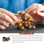 uxcell 500 Pcs Tube Crimp Beads, 2x2mm Copper Crimp Beads End Stopper Beads Tiny Loose Spacer Beads for Earrings Necklaces Bracelets Pendant DIY Crafts, Dark Bronze - color: Dark Bronze, size: 1.6 mm