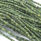 150PCS 2x4mm Natural Chinese Green Jade Rondelle Beads Abacus Disk Stone Beads Round Loose Spacer Gemstone Beads for DIY Bracelet Necklace Jewelry Making - color: Chinese Green Jade, size: 2x4mm Abacus Disk