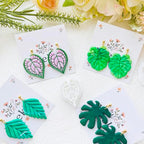Leaf Shape Polymer Clay Cutters Set – Molds and Clay Cutters for Polymer Clay, Botanical Clay Earring Tools - color: B color