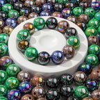 16mm Acrylic Beads 100pcs Ab Halloween Color Bead Chunk Bubblegum Beads for Pens for Necklace Jewelry Bracelets DIY Crafts Making (Navy Blue&Dark Green&Dark Coffee&Black) - color: Navy blue&dark green&dark coffee&black