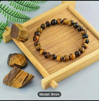 Tiger Eye Beads 8mm Round Natural Gemstone Loose Beads for Jewelry Making Bracelets DIY Crafts
