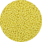 2000pcs Pastel Yellow Glass Seed Beads, Colorful Tiny 4mm Beads for Jewelry Making, Beading Supplies. - color: Pastel Yellow