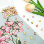 70Pcs Daisy Flower Charms 7 Color Alloy Enamel Sunflower Charms Spring Floral Pendants 11×11mm for Jewelry Making DIY Craft Necklace Bracelets Dangle Earring Keychain Bag