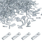 uxcell 1500Pcs Glass Bugle Seed Beads, 6x2mm Mini Long Tube Seed Beads Tube Loose Glass Seed Spacer Bead for DIY Earring Bracelets Necklace Jewelry Making Embroidery, Ice Blue - color: Ice Blue