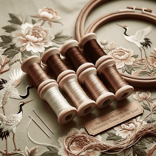 Natural 100% Mulberry Handmade Embroidery Silk Thread Silk Floss (37) - color: 37