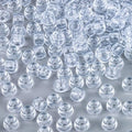 1000+ Pcs Pony Beads Bulk - Sukh 6x9 mm Plastic Bracelet Crystal White Clear Beads for Bracelets Making, Hair Braids, DIY Crafts, Key Chai Making, Home Decor