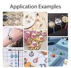 Adabele 50pcs Transparent Glass Dome Cabochons 30mm Non-calibrated Clear Round Cab Tiles for Photo Cameo Resin Bezel Pendant Craft Jewelry Making CF68-30 - size: 30mm (1.18 inch)