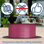 Soft Flex 49 Strand Beading Wire - Medium 0.19 Diameter - 100 Feet Nylon Design Wire - style: Pink Tourmaline