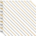 Fadeless Stainless Steel Chains for Jewelry Making, 20 Pack, Hypoallergenic, Silver & Gold Plated Necklace Findings, Accessories (Gold & Silver (21+23")) - color: Gold & Silver (21+23")
