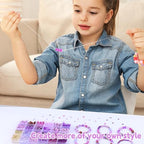 Purple Beads for Jewelry Making,3500pcs Clay Beads,Purple Friendship Bracelet Making Kit DIY Craft Set with 3mm Seed Bead,8mm Glass Bead - color: 24 Color-B