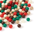 100 Pcs 11.5-12mm Bubblegum Beads Opaque Acrylic Chunky Loose Spacer Round Focal Beads for Jewelry Making Bracelet Necklace Keychain Craft Art Making,Hole:1.8mm,Antique White - color: Antique White