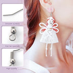 TOAOB 100pcs Earring Hooks Hypo Allergenic French Ear Wires with Ball and Coil 18mm Nickel Tone Fish Hook Earrings Making Supplies Jewelry Findings - color: Silver gray