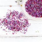 Purple Color 3mm Seed Beads, 5200Pcs Glass Seed Beads Kit with Storage Box for DIY Necklace Bracelet Crafts - color: Purple
