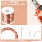 Therwen 12 Gauge Copper Wire for Electroculture, Gardening Plants, Jewelry Making DIY Beading Craft Bendable Solid Bare Copper Wire, 1 Pound Spool(0.080'' Dia, 52.5' Length) - size: 0.080'' Dia, 52.5' Length, style: 12 Gauge